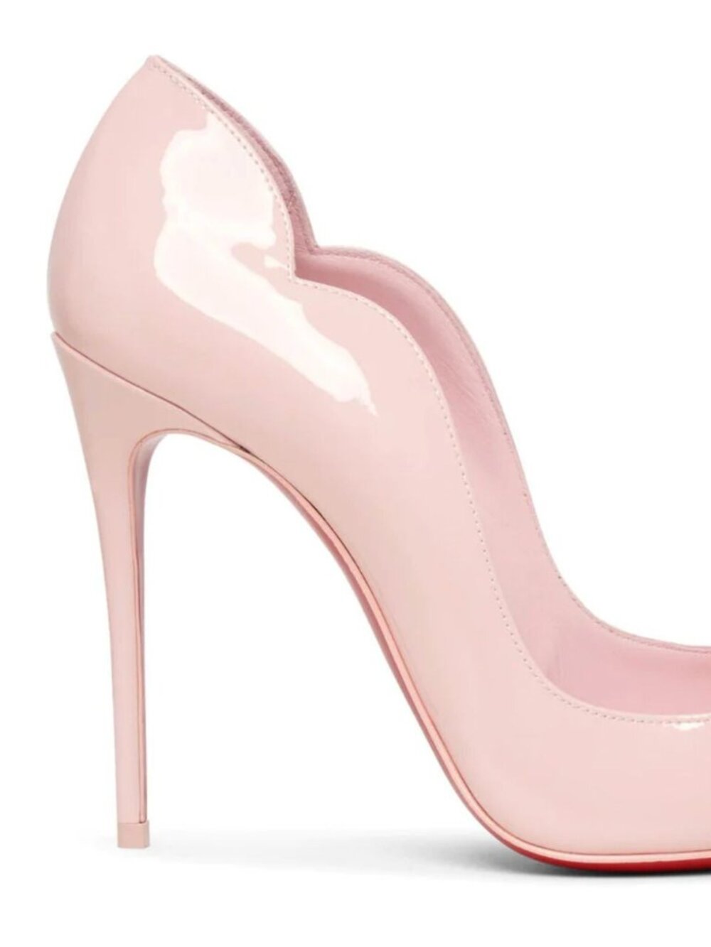 Christian Louboutin Patent Hot Chick 100 Pumps Size 37 Rosy